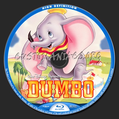 Dumbo blu-ray label