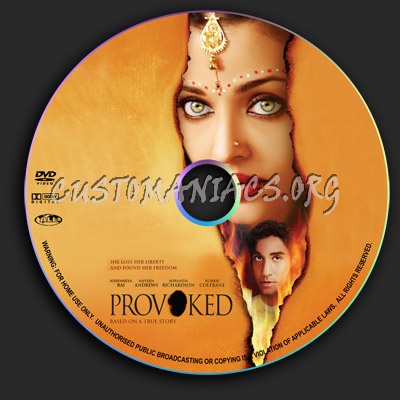 Provoked dvd label