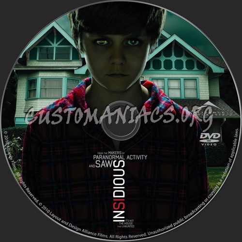 Insidious dvd label