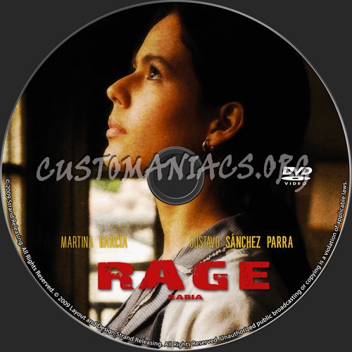 Rage dvd label