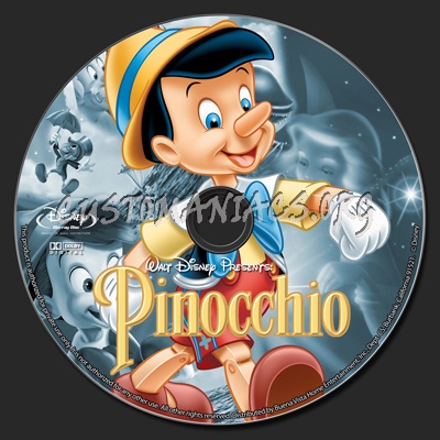 Pinocchio blu-ray label