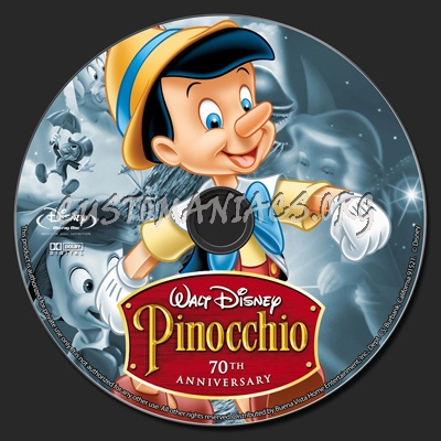 Pinocchio blu-ray label