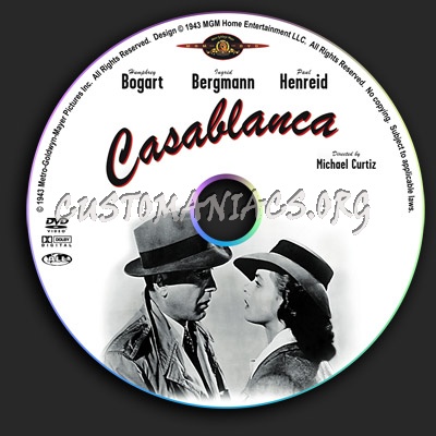 Casablanca dvd label