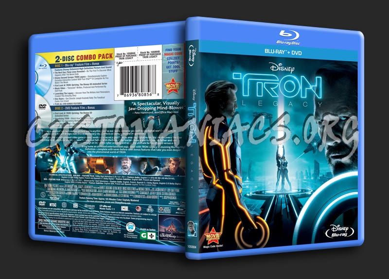 TRON: Legacy blu-ray cover