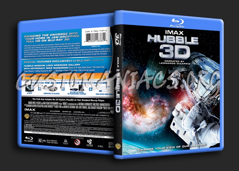 IMAX: Hubble 3D blu-ray cover