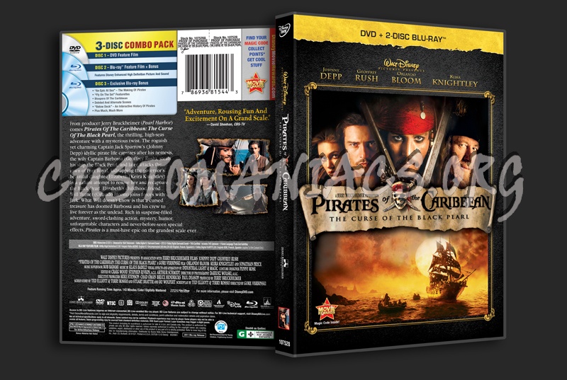 Pirates of the Caribbean: The Curse of the Black Pearl dvd cover