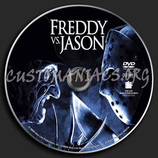 Freddy Vs. Jason dvd label
