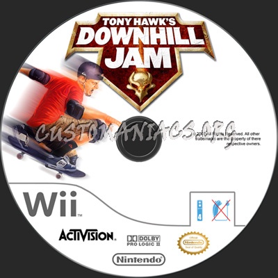 Tony Hawk's Downhill Jam dvd label