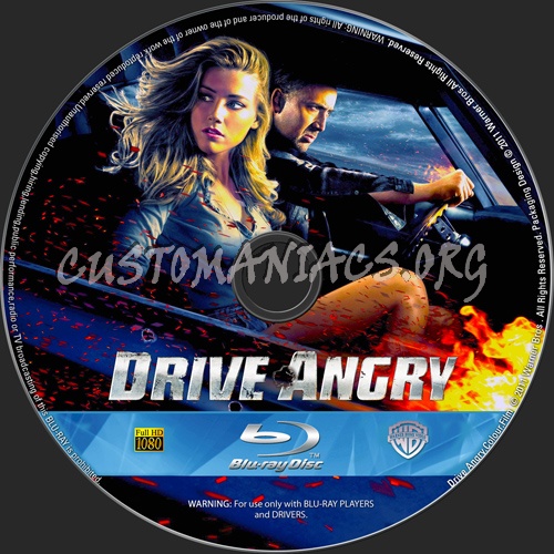 Drive Angry blu-ray label