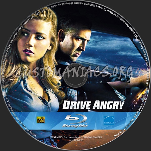 Drive Angry blu-ray label