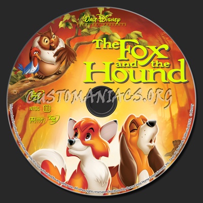The Fox And The Hound dvd label