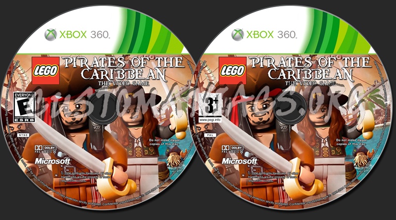 Lego Pirates Of The Caribbean dvd label