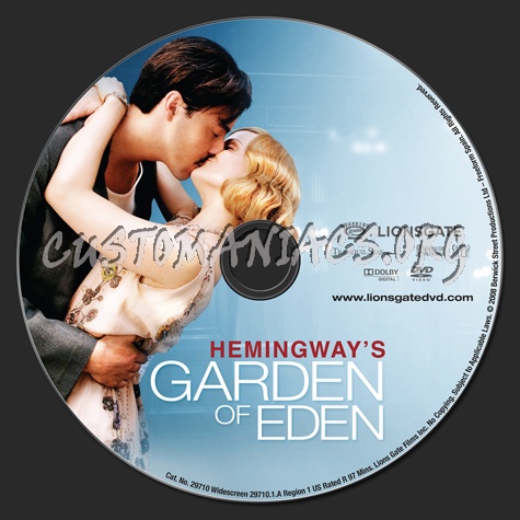 Hemingway's Garden of Eden dvd label