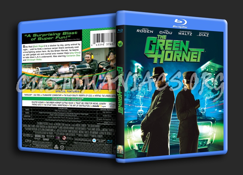 The Green Hornet blu-ray cover