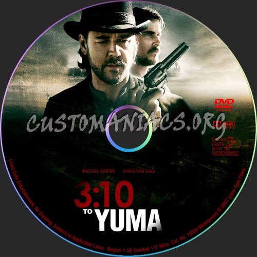 3:10 To Yuma dvd label