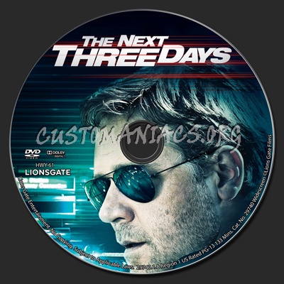 The Next Three Days dvd label