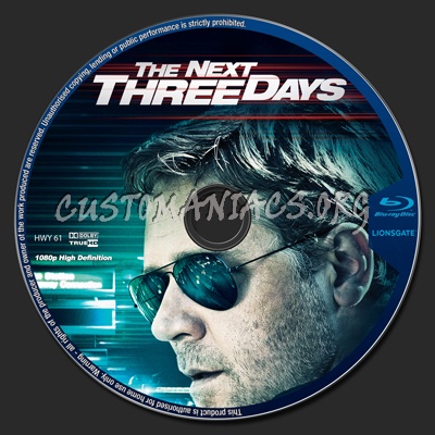 The Next Three Days blu-ray label