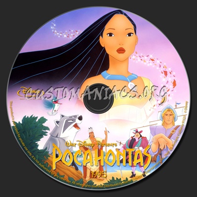 Pocahontas blu-ray label