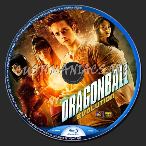 Dragonball Evolution blu-ray label