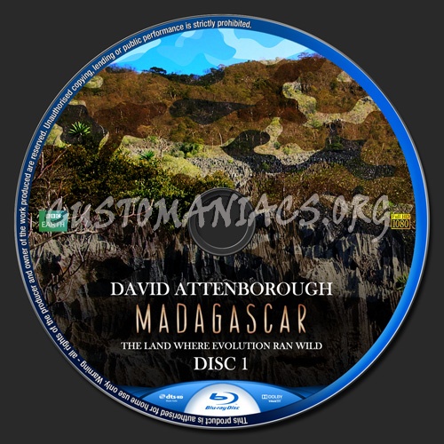 BBC Earth Madagascar blu-ray label