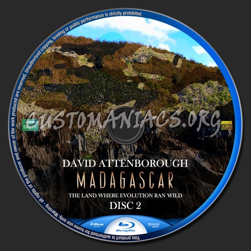 BBC Earth Madagascar blu-ray label
