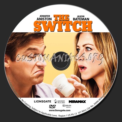 The Switch dvd label