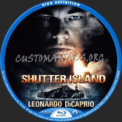 Shutter Island blu-ray label