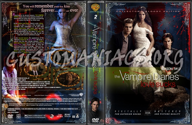 The Vampire Diaries - Season 2 dvd cover