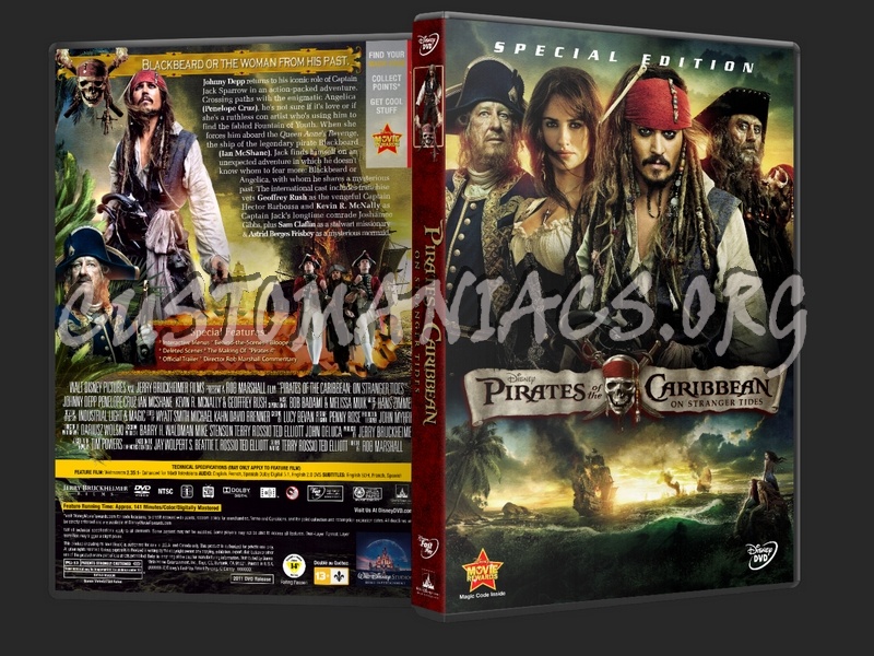 Pirates Of The Caribbean: On Stranger Tides dvd cover