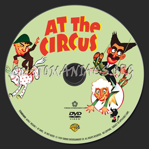 Marx Brothers At the Circus dvd label