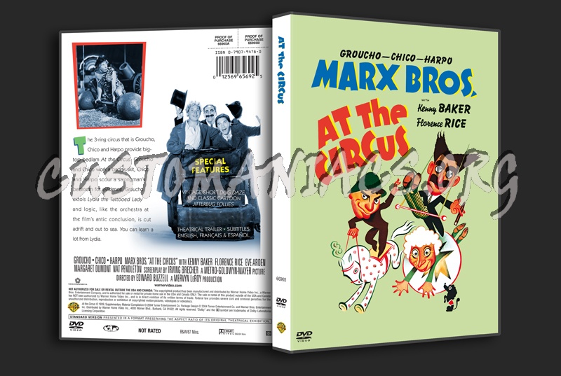 Marx Brothers At the Circus dvd cover