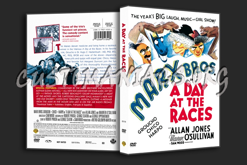 Marx Brothers in A Day at the Races dvd cover