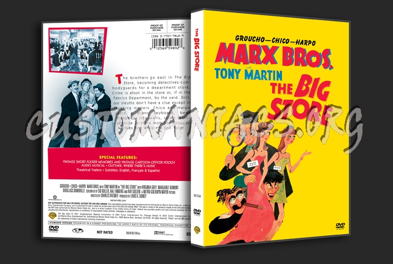 Marx Brothers The Big Store dvd cover