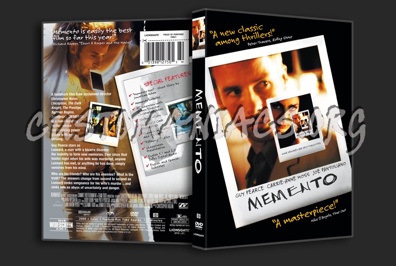Memento dvd cover