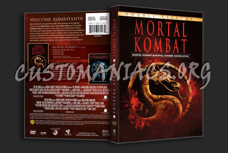 Mortal Kombat Double Feature dvd cover