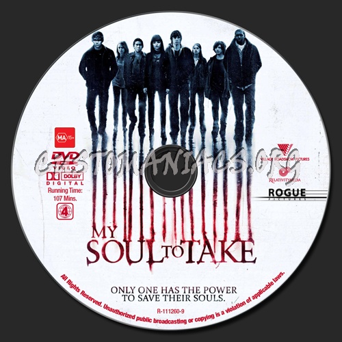My Soul To Take dvd label