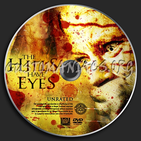 The Hills Have Eyes dvd label