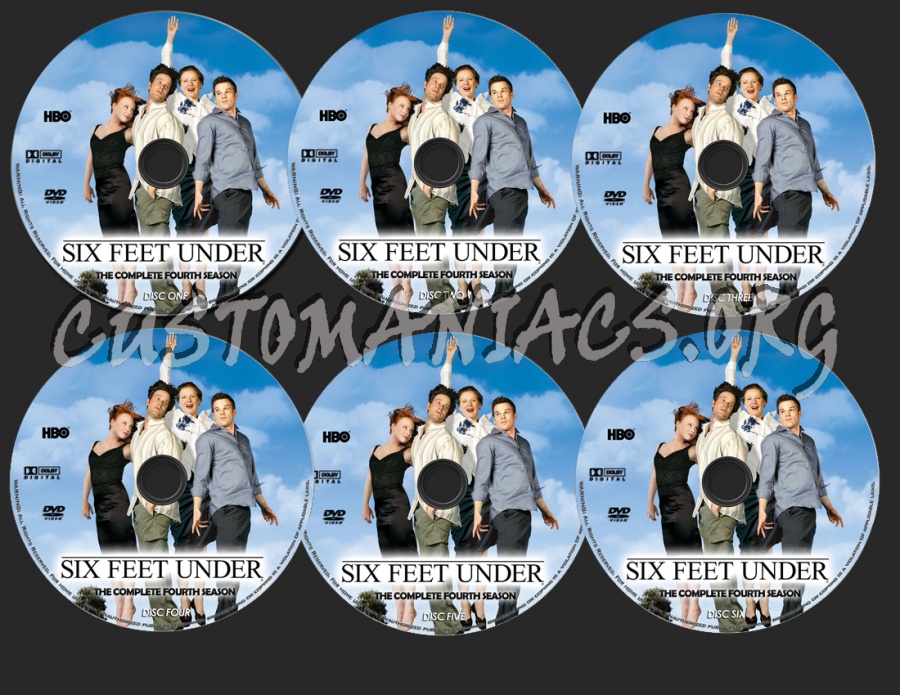 Six Feet Under Season 4 dvd label