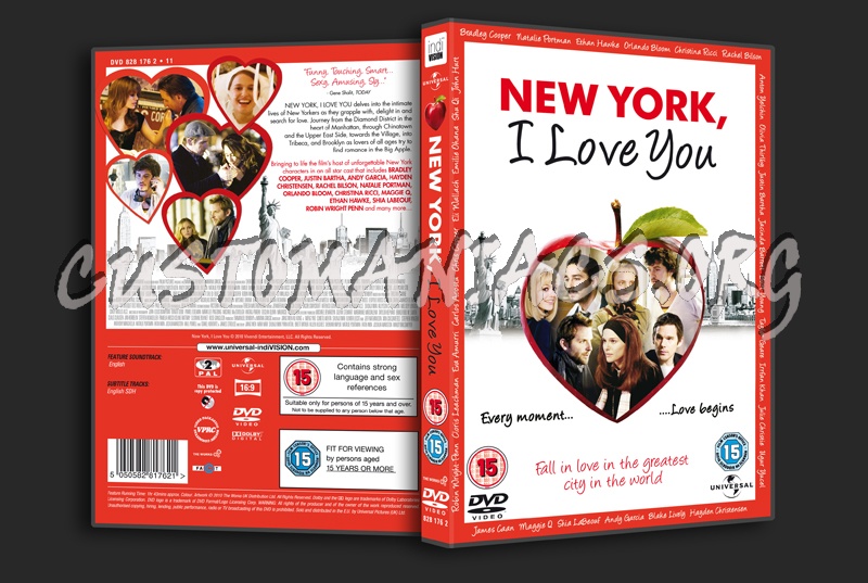 New York, I Love You dvd cover