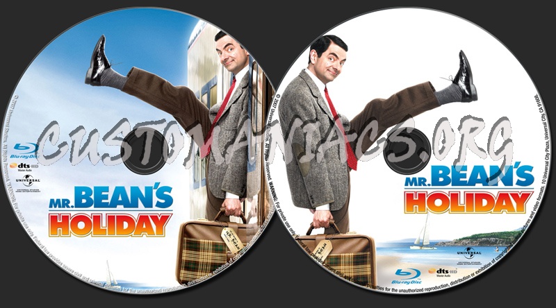 Mr. Bean's Holiday blu-ray label