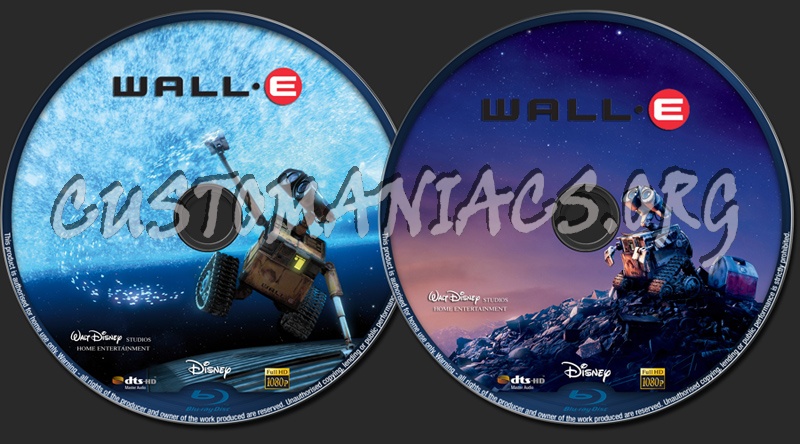 Wall e blu-ray label