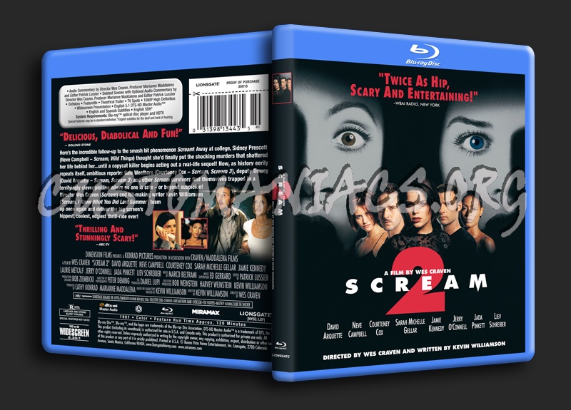 Scream 2 blu-ray cover