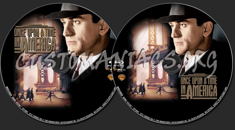 Once Upon a Time in America blu-ray label