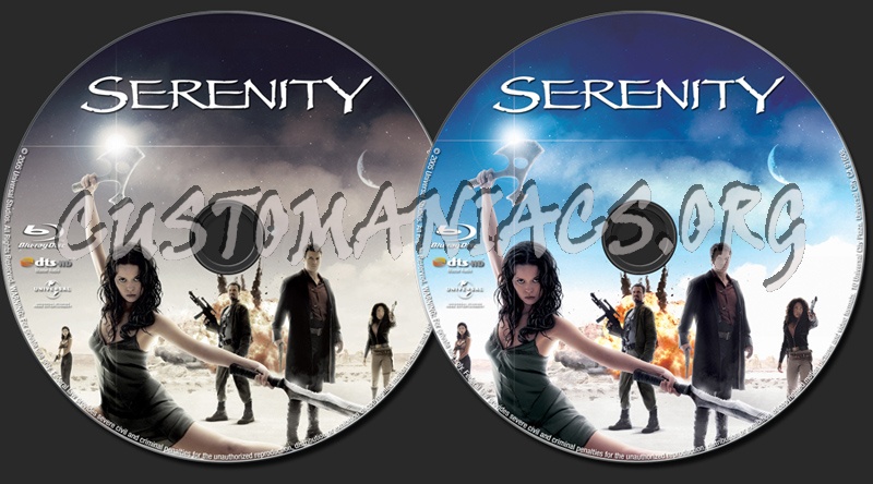 Serenity blu-ray label