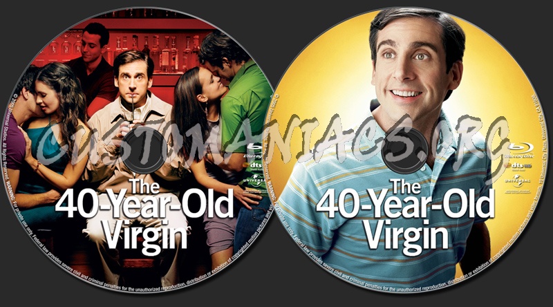 The 40 Year Old Virgin blu-ray label