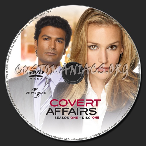 Covert Affairs Season One dvd label