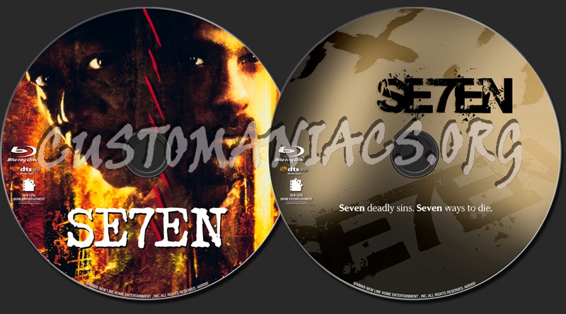 Se7en / Seven blu-ray label