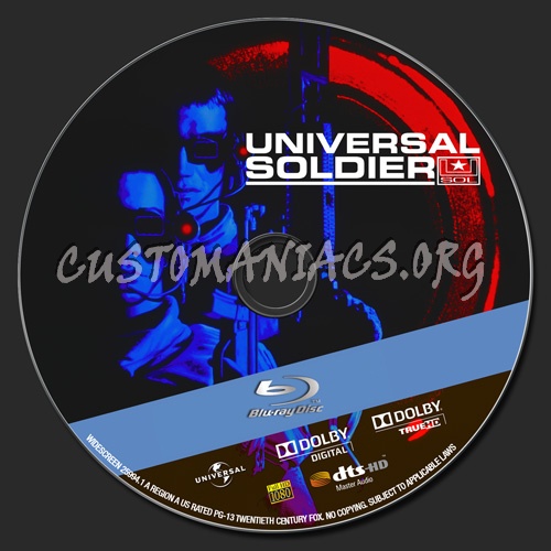 Universal Soldier blu-ray label