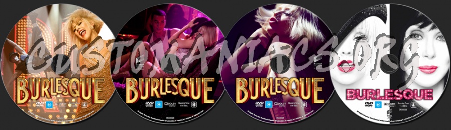 Burlesque dvd label