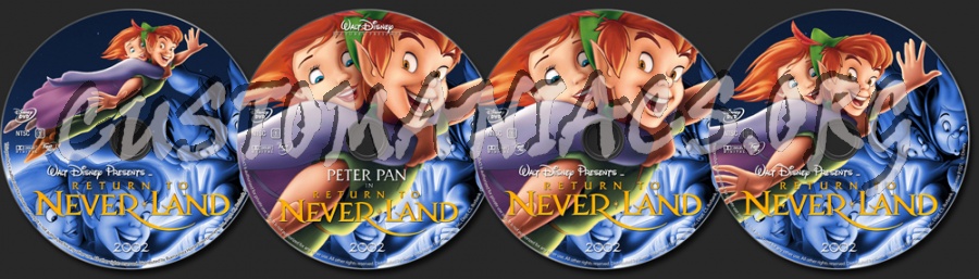 Peter Pan II Return to Neverland dvd label